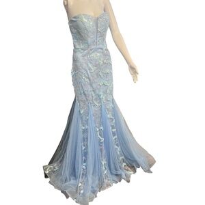 Faeriesty NWOT - Strapless Beaded/Sequin Mermaid Prom Formal Dress